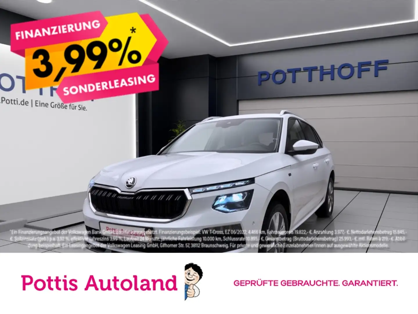 Skoda Kamiq 1.0 TSI DSG SELECTION KAMERA KLIMA LED SITZHZG Weiß - 1