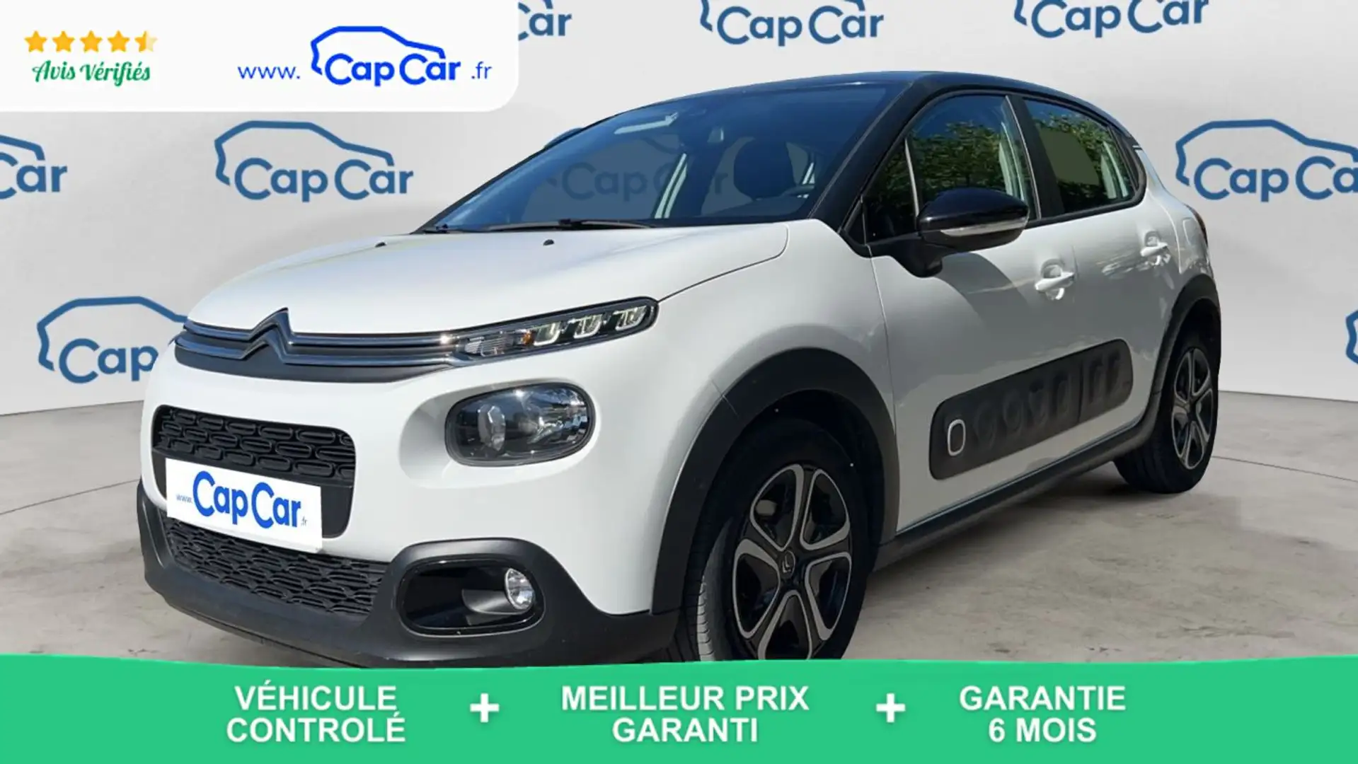 Citroen C3 III 1.2 PureTech 110 EAT6 Shine - Automatique Blanc - 1