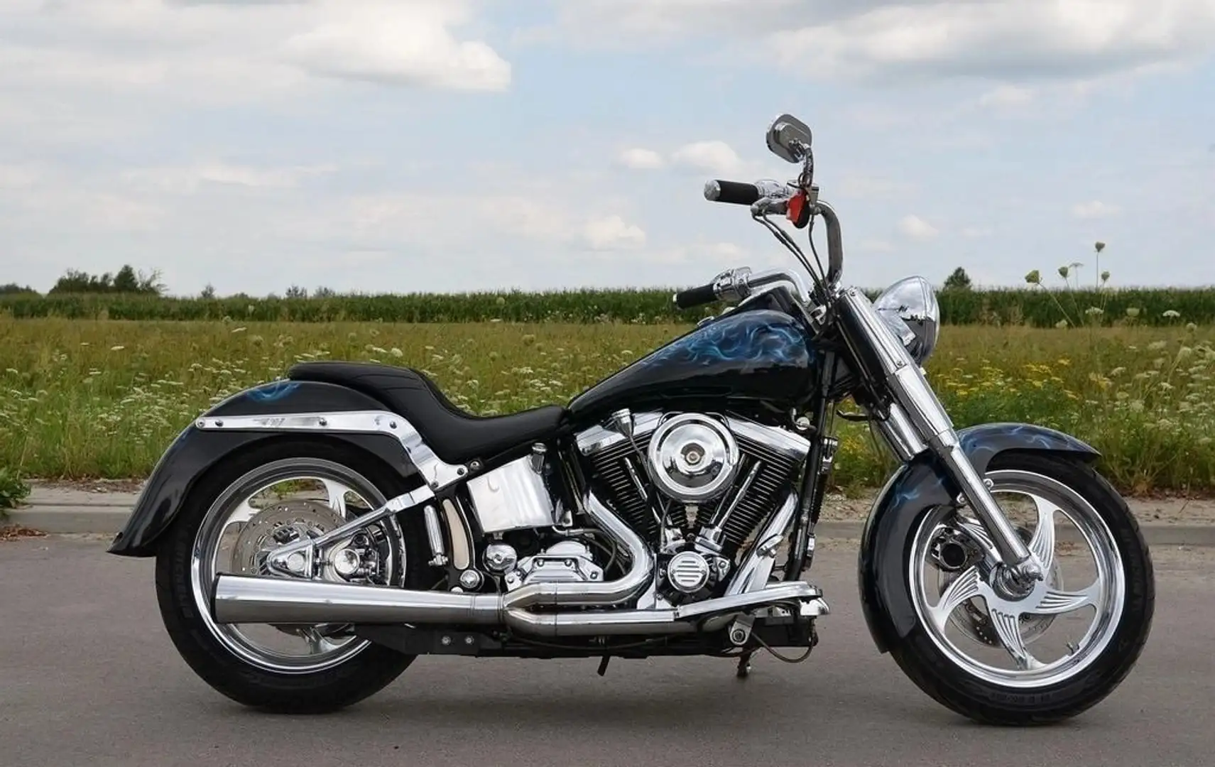 Harley-Davidson Fat Boy FLSTF Negru - 1