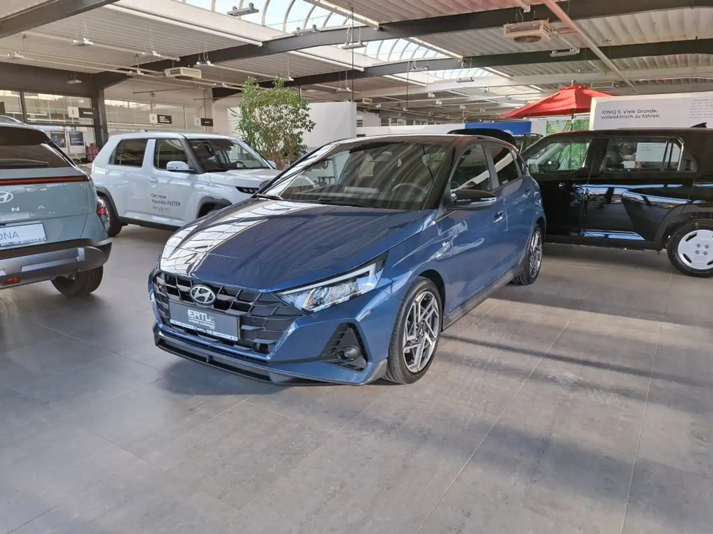 Hyundai i20 1.0 T-GDI N Line + Smart-Paket + Dachlackierung Blau - 2