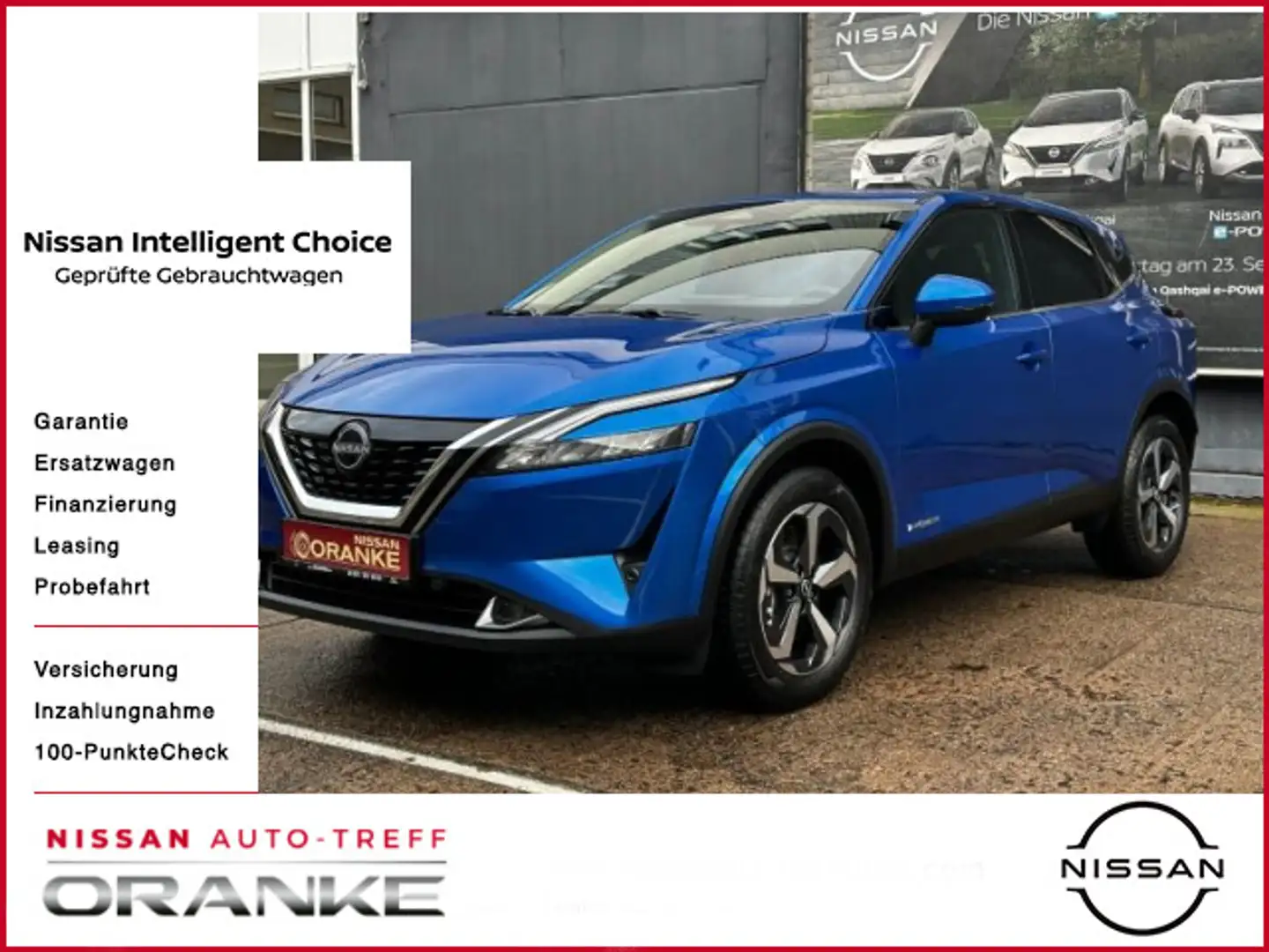 Nissan Qashqai 1.5 VC-T e-Power N-Connecta WP+BP+HUD+PP Blauw - 1