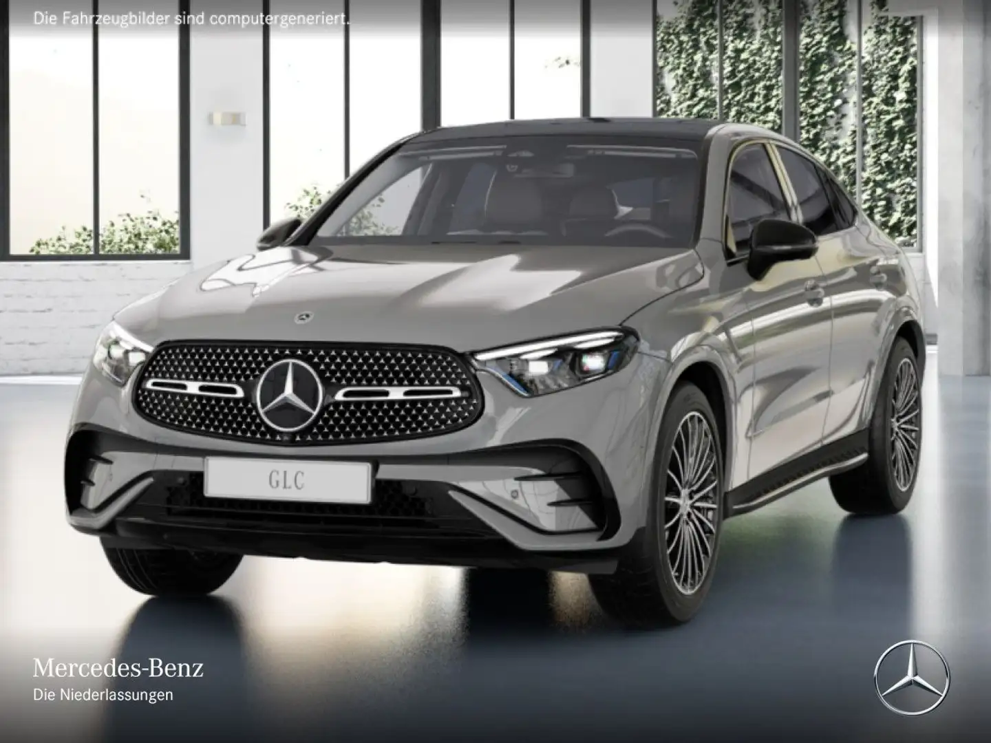 Mercedes-Benz GLC 200 4M AMG+NIGHT+PANO+360+TOTW+KEYLESS+9G Grau - 2