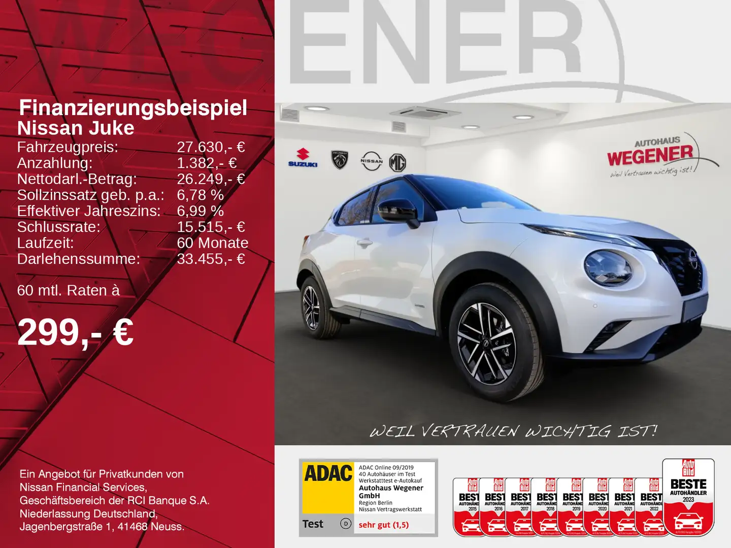 Nissan Juke JUKE 1.6 HYBRID 143 PS 4AMT Weiß - 2