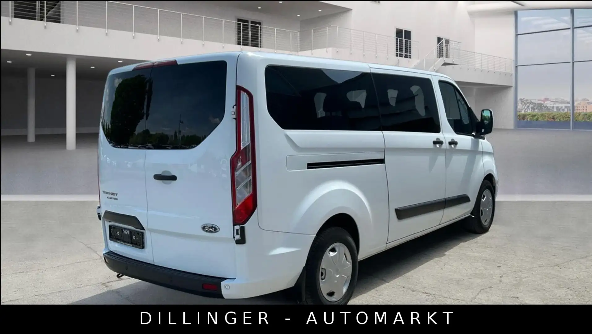 Ford Transit Custom 2.0 TDCI L2H1 Trend 9-Sitzer Weiß - 2