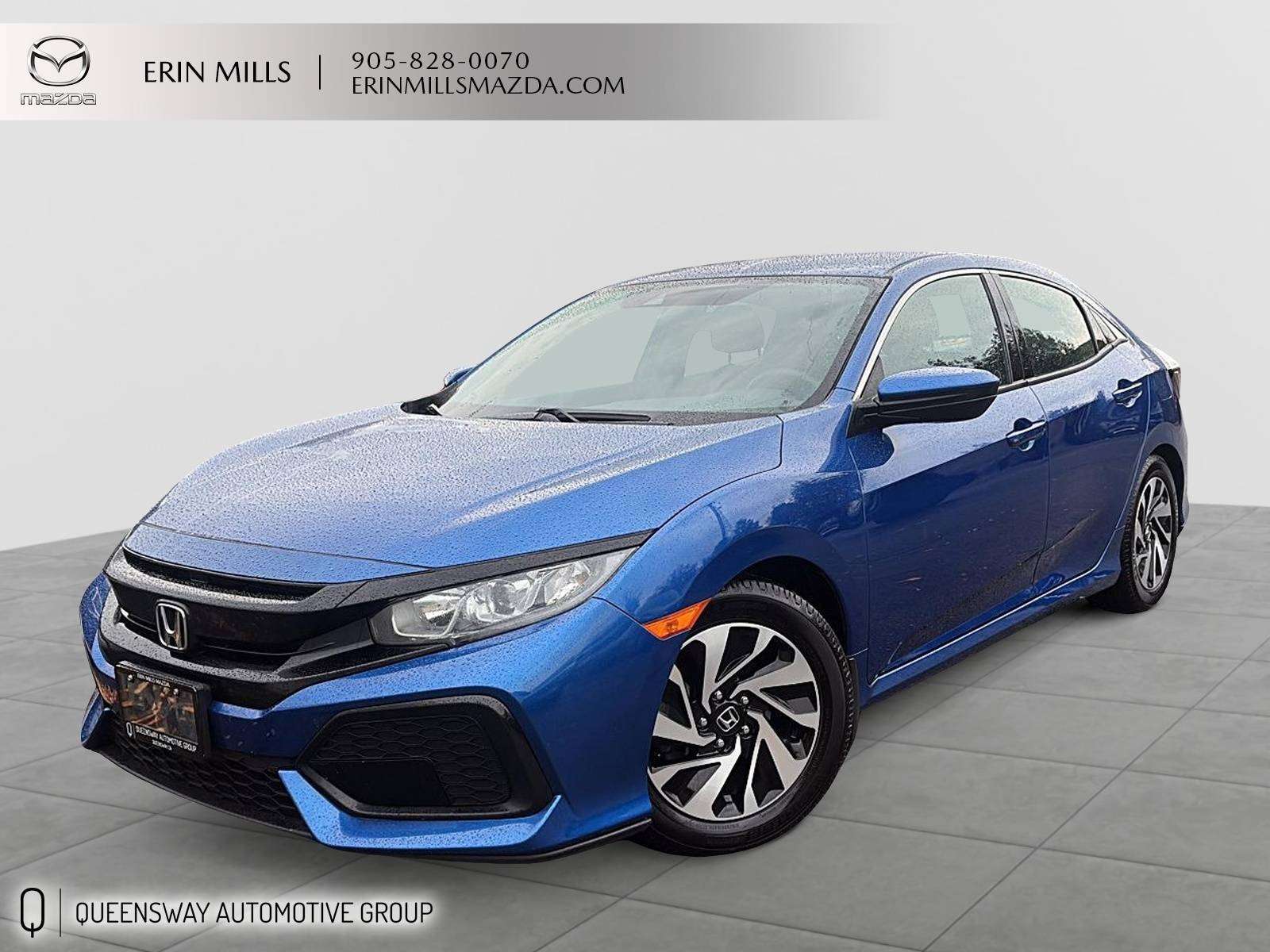 Blue 2019 Honda Civic Hatchback Hatchback Front-Wheel Drive Automatic