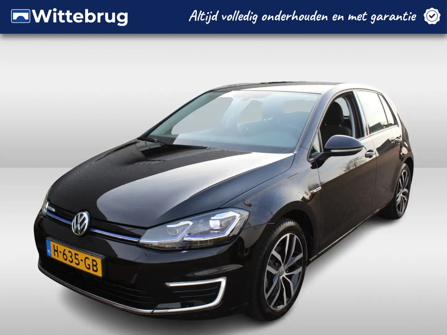 Volkswagen e-Golf E-DITION / WARMTEPOMP / NAVI / APP.Connect Zwart - 1