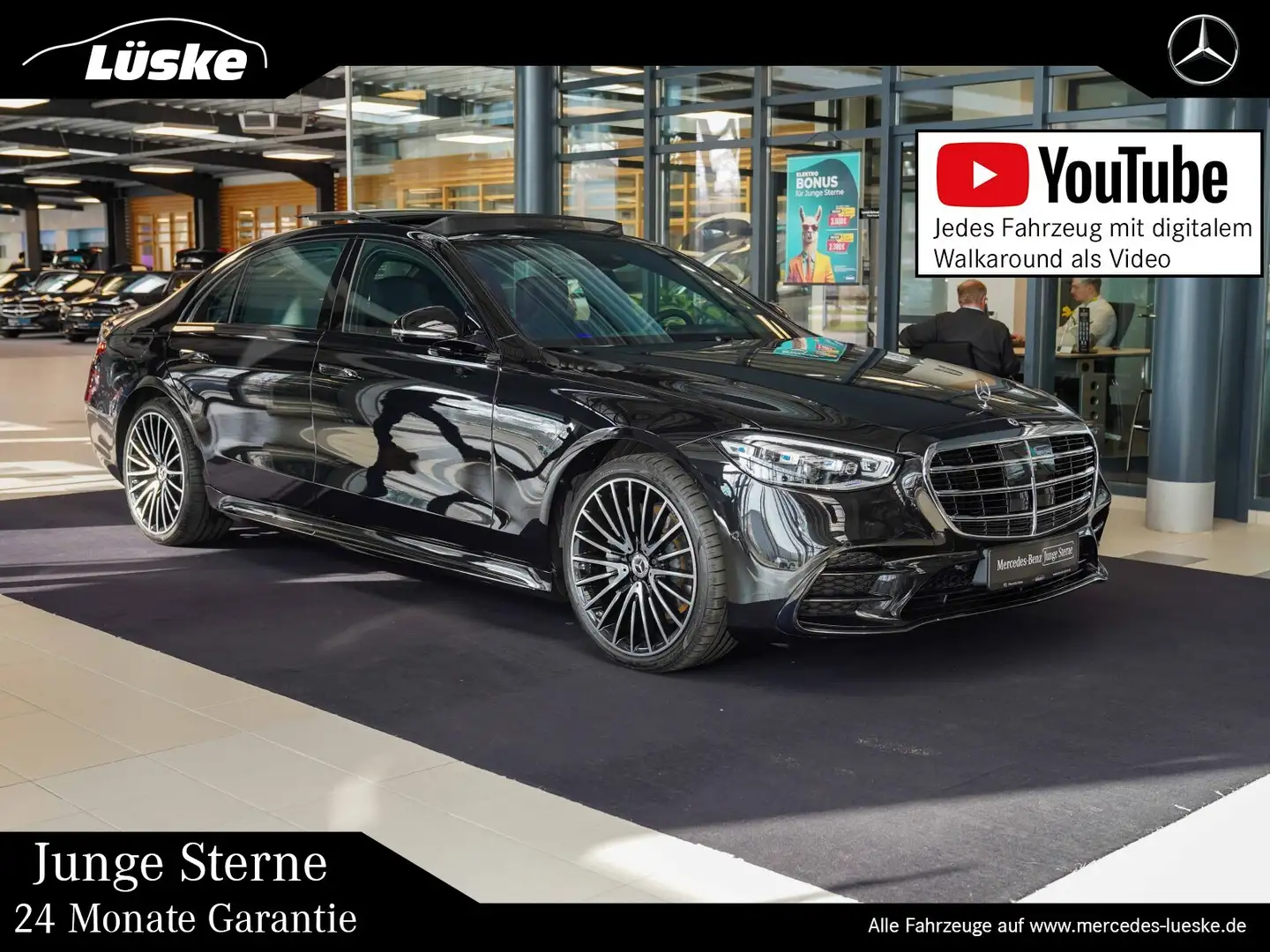 Mercedes-Benz S 500 S 500 4M AMG Line lang Night Exklusiv AR Head-up Negro - 1