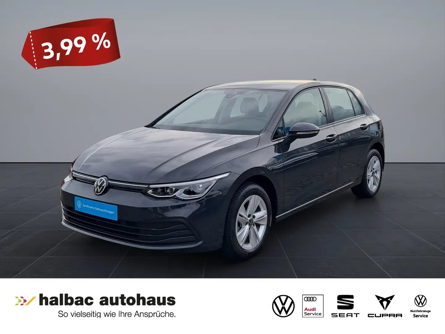 Volkswagen Golf 1.0 TSI Life+PDC+SHZ+CLIMATR+5JAHREANSCHLUSSGAR.+ Grau - 1