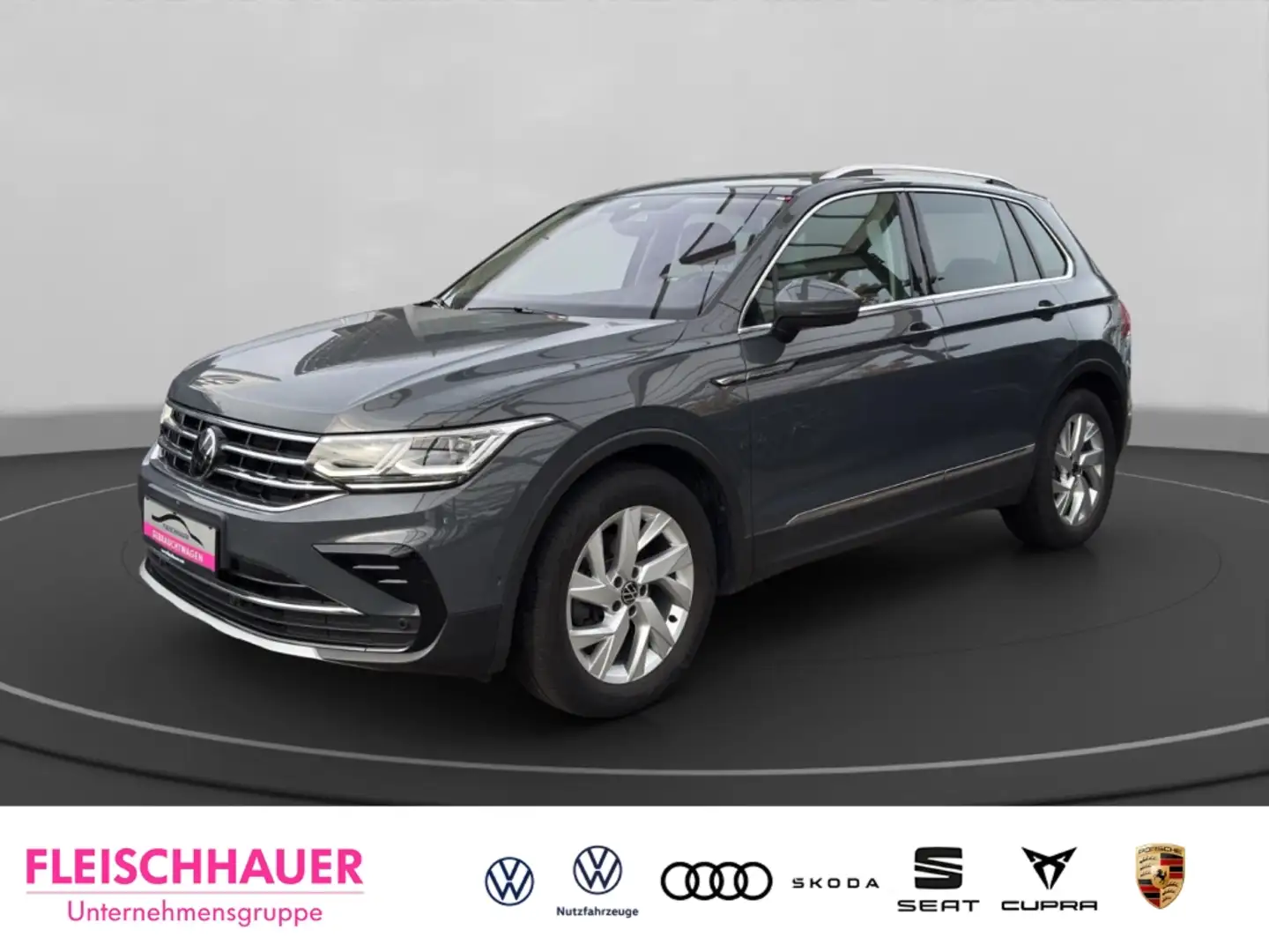 Volkswagen Tiguan Elegance 2.0 TDI Matrix+Navi+360°+IQ.Drive+App-con Grau - 1