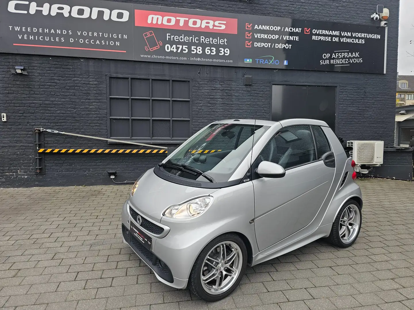 smart forTwo Cabriolet Brabus Cuir Gps B-Auto Garantie ! Zilver - 1