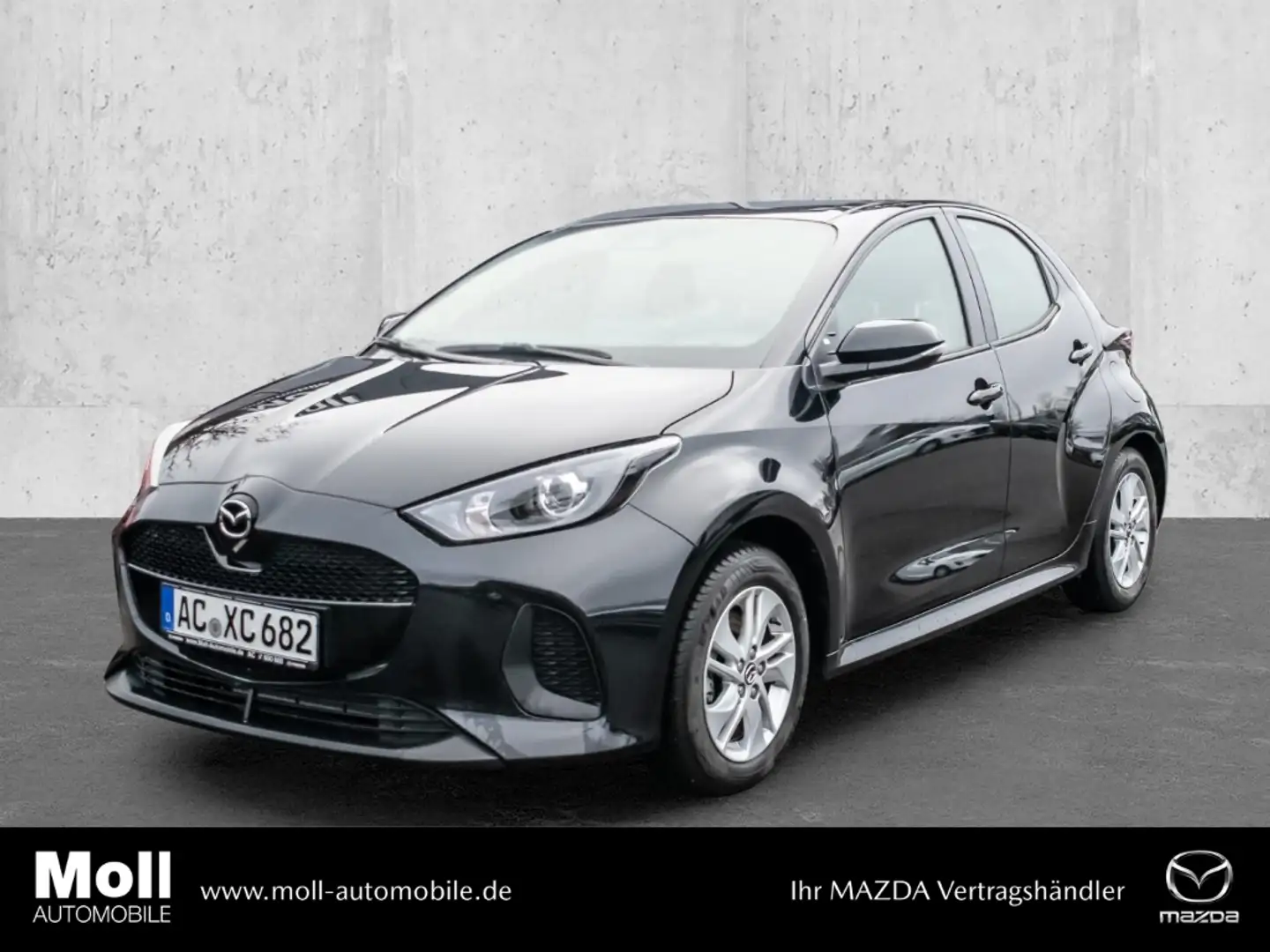 Mazda 2 2024 1.5L VVT-i 116PS e-CVT FWD CENTRE-LINE KAMERA Schwarz - 1