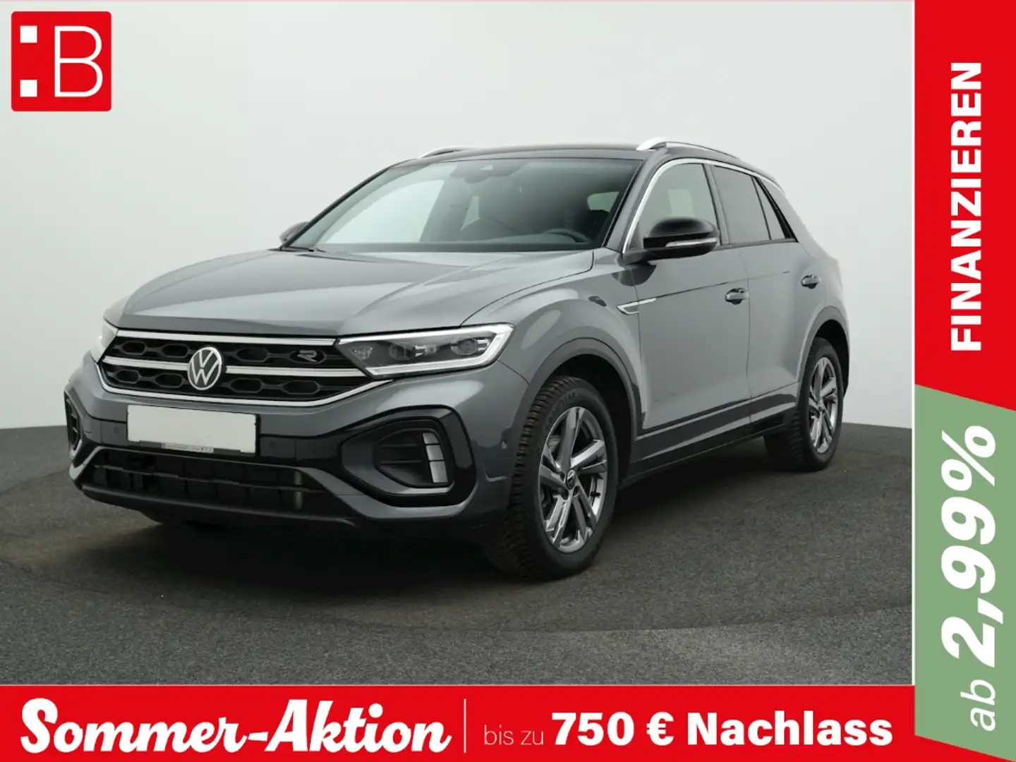 Volkswagen T-Roc 1.5 TSI DSG R-Line AHK NAVI KAMERA COCKPIT IQ.DRIV Grau - 1