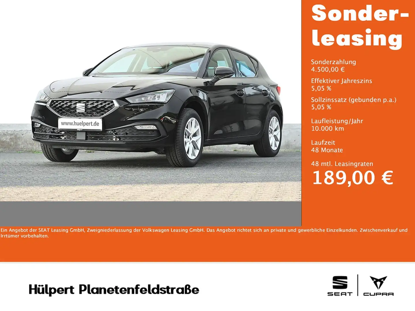 SEAT Leon 1.5 ROAD EDITION DSG NAV RFK KEYL AHK-Vorb. Schwarz - 1