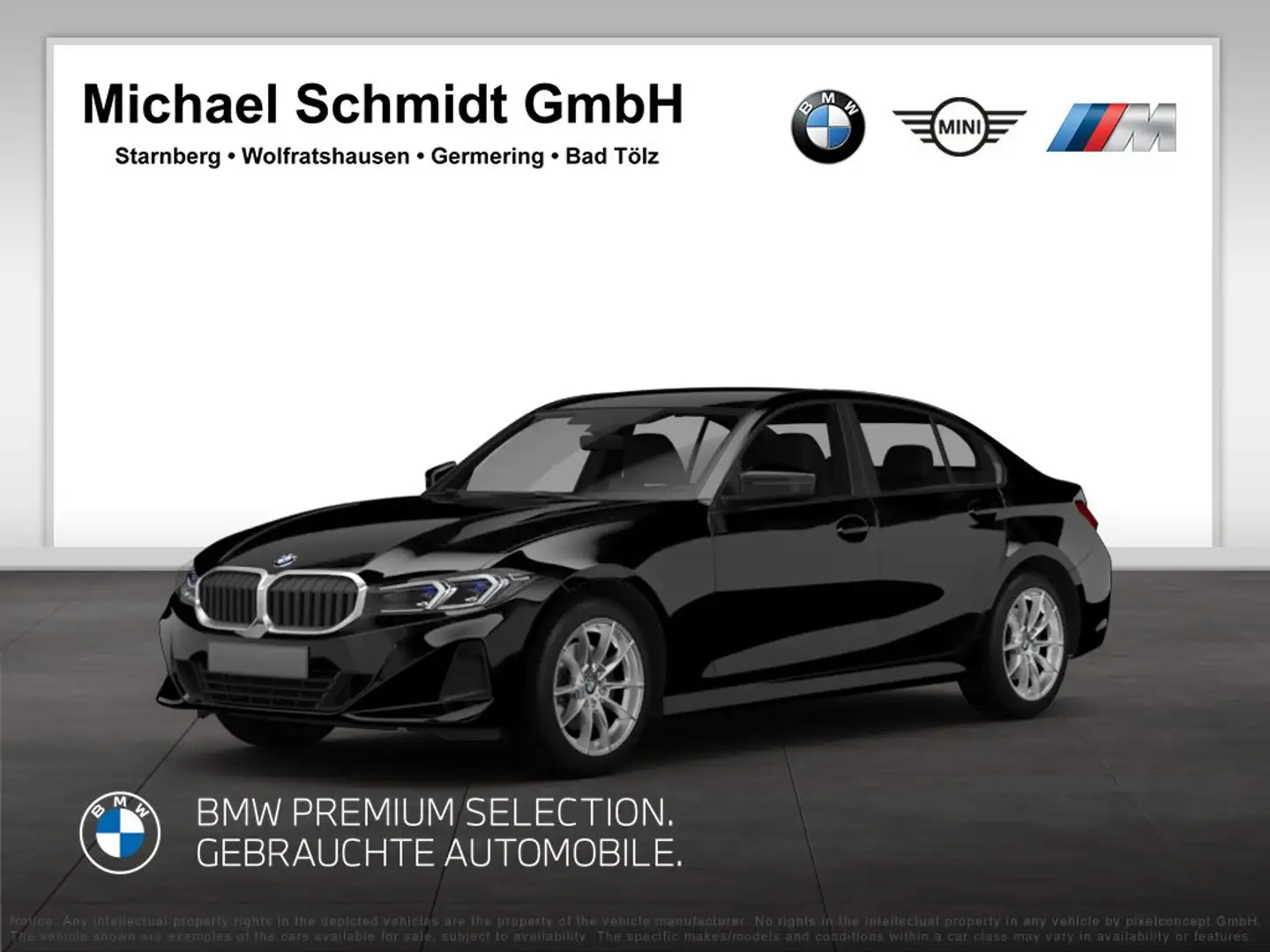 BMW 320 d Limousine M Sportpaket HiFi DAB LED GSD Schwarz - 1