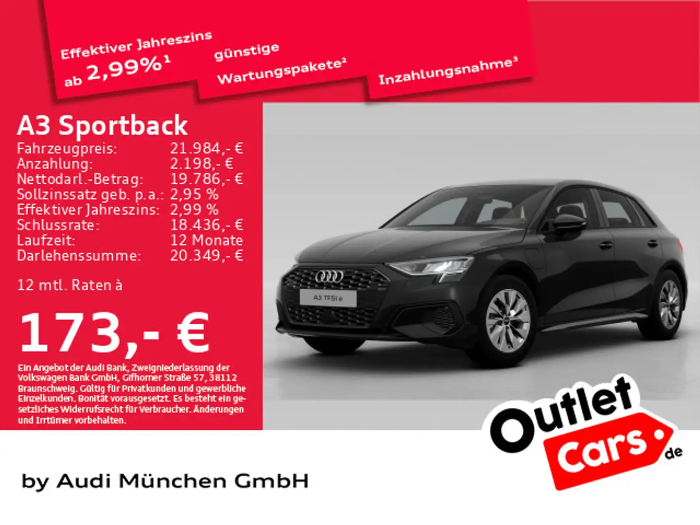 Audi A3 40 TFSI e S tronic Navi+/Virtual+ Zwart - 1