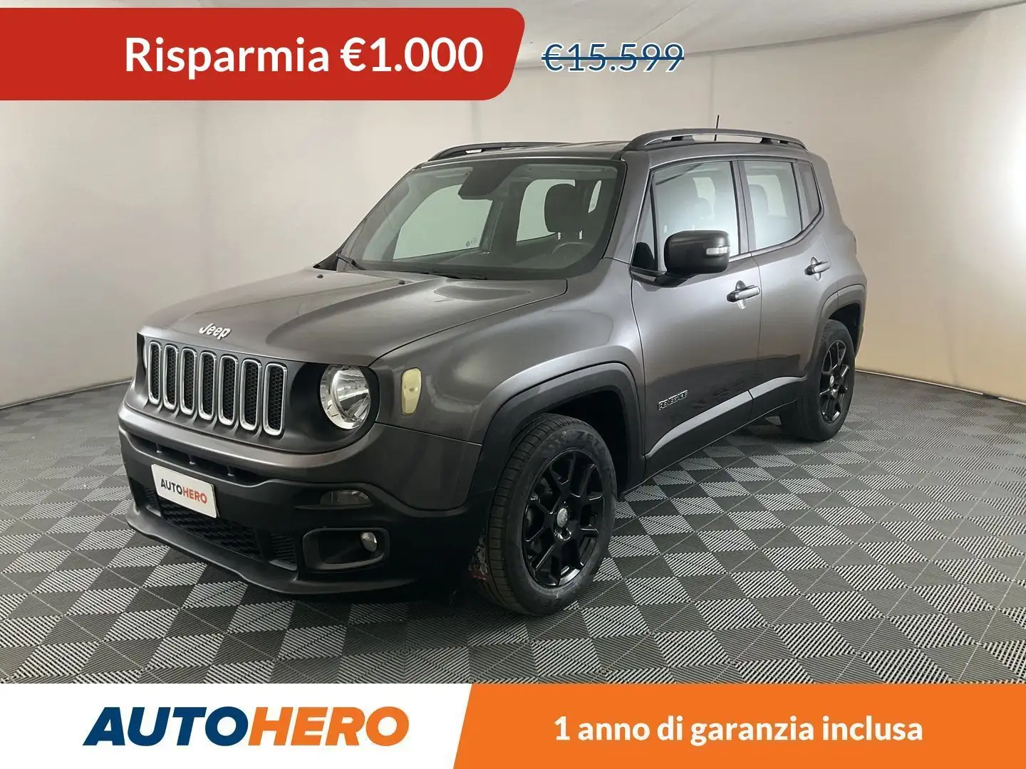 Jeep Renegade 1.6 M-Jet Longitude 120 CV Grigio - 1