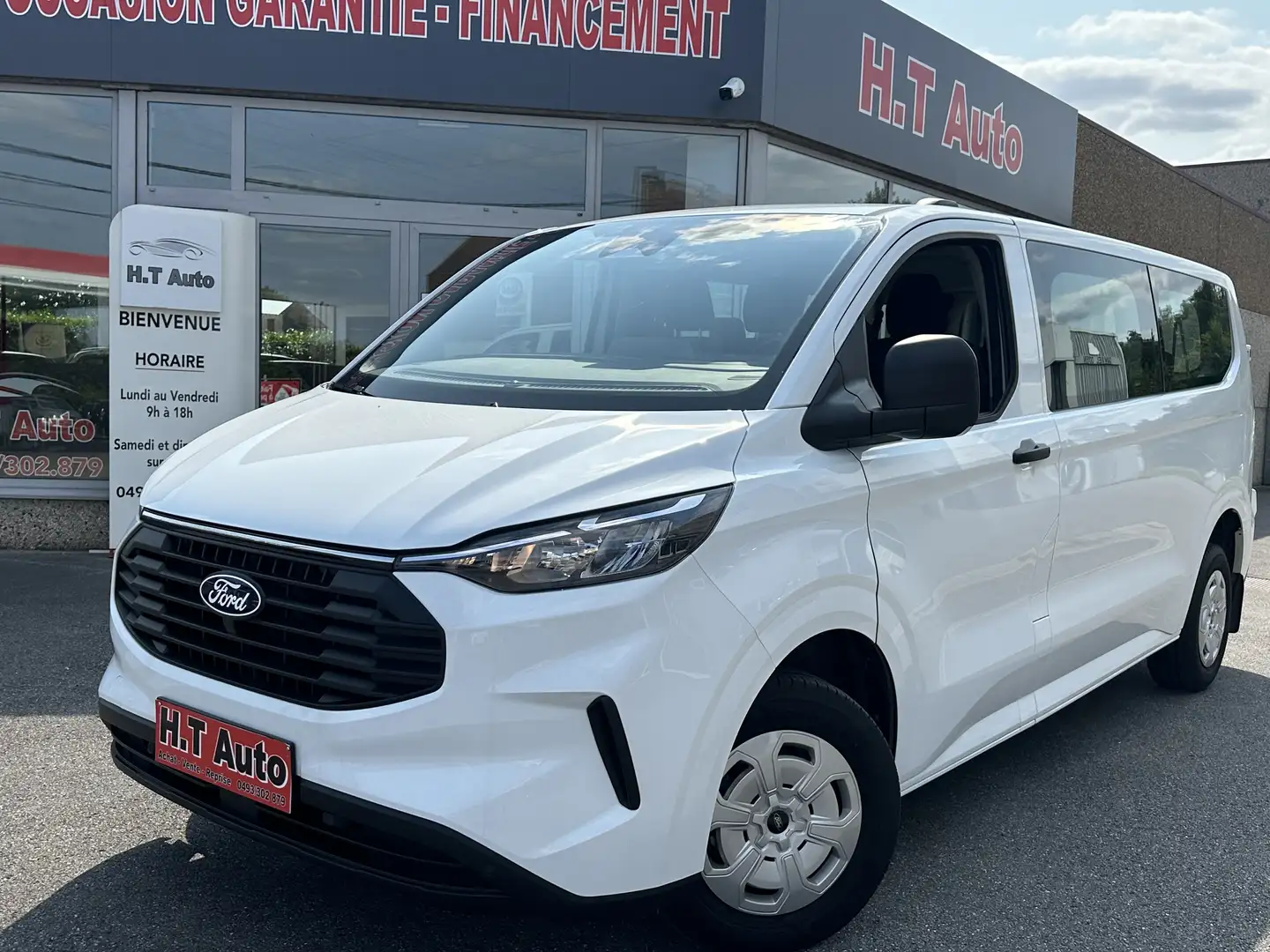 Ford Transit Custom 2.0 TDCi L2H1/Etat neuf/2.254kms/9 places/Tvac Bianco - 1