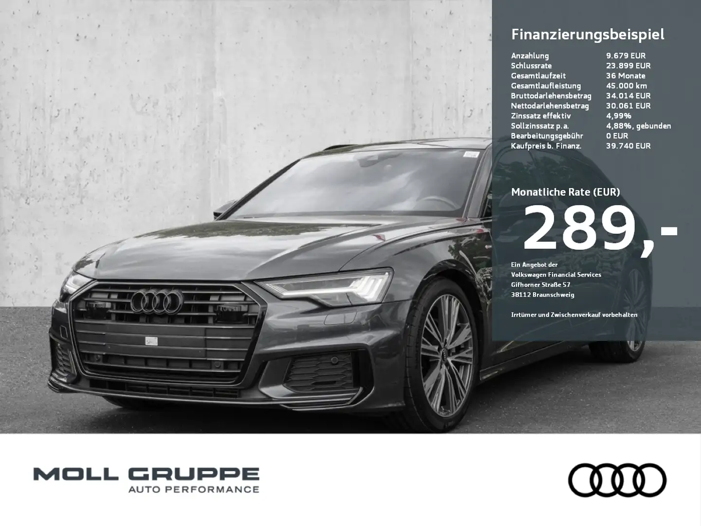 Audi A6 Avant Sport 45 TFSI 195(265)  S tronic Pano el.Sit Grau - 1