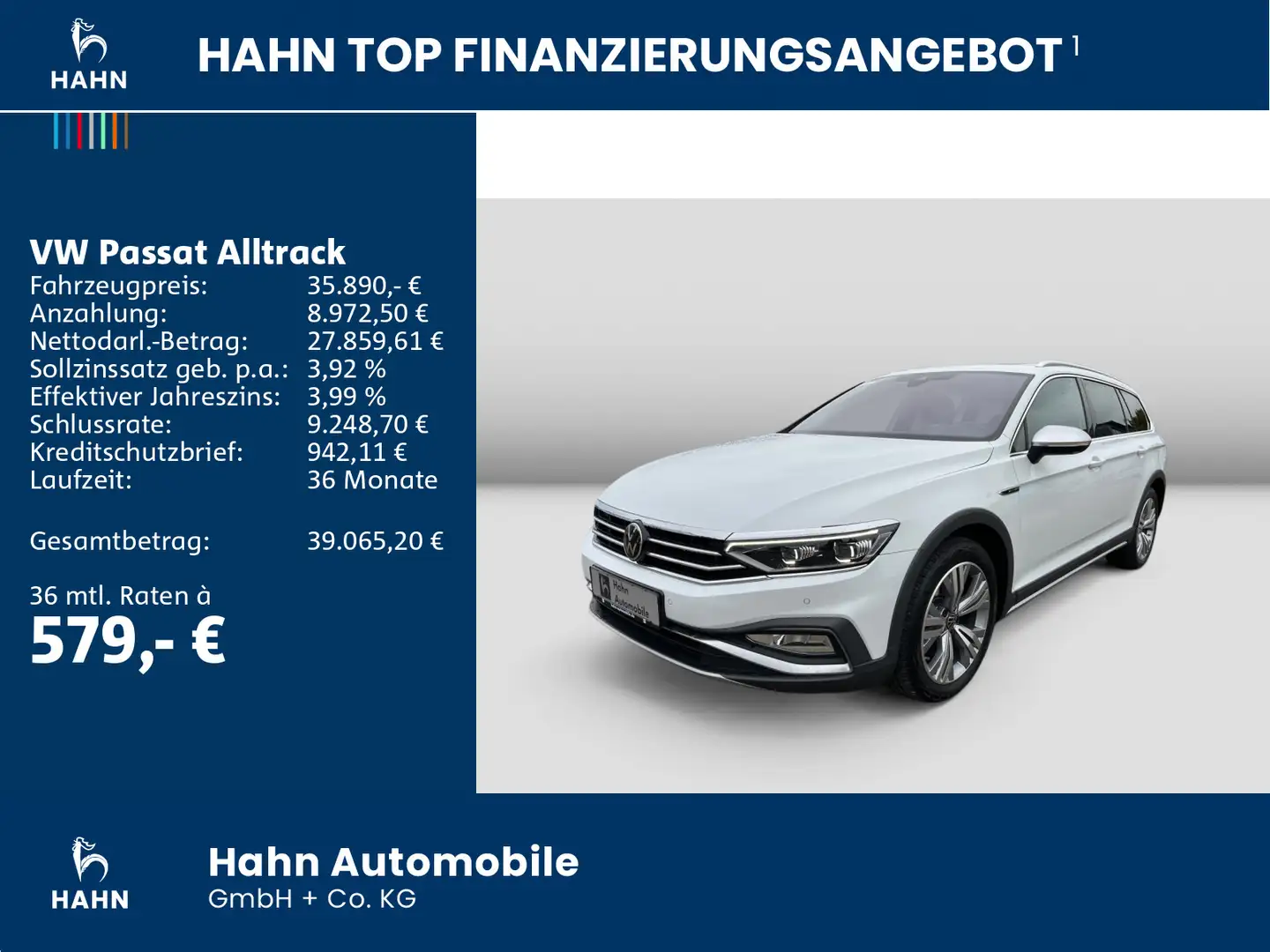 Volkswagen Passat Alltrack 2.0TDI DSG 4Mo 360° DCC HuD Pano Blanc - 2