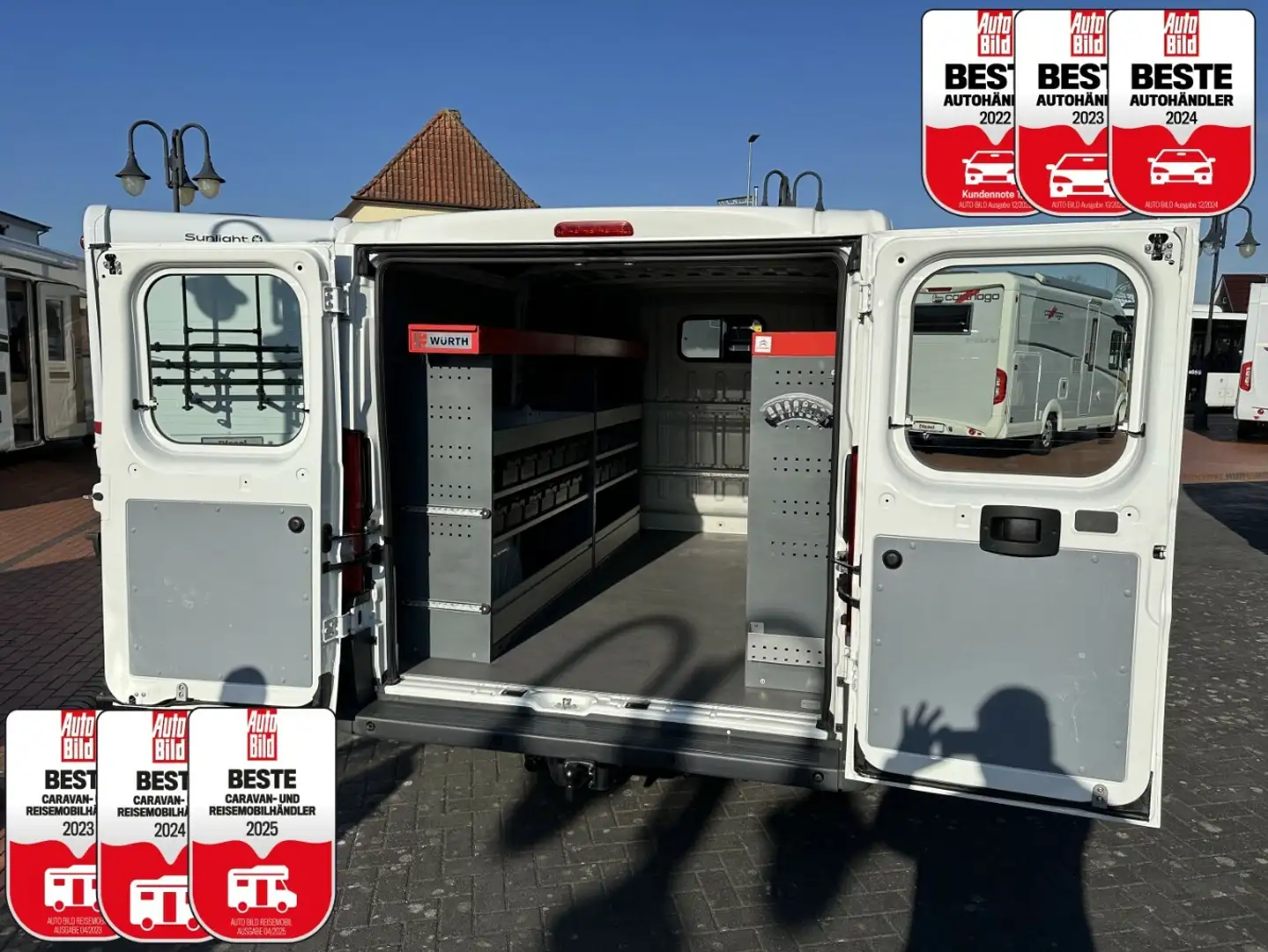 Citroen Jumper Kasten L2H1 HDi +Regale+AHK+Standhzg+120kw+ Blanc - 1