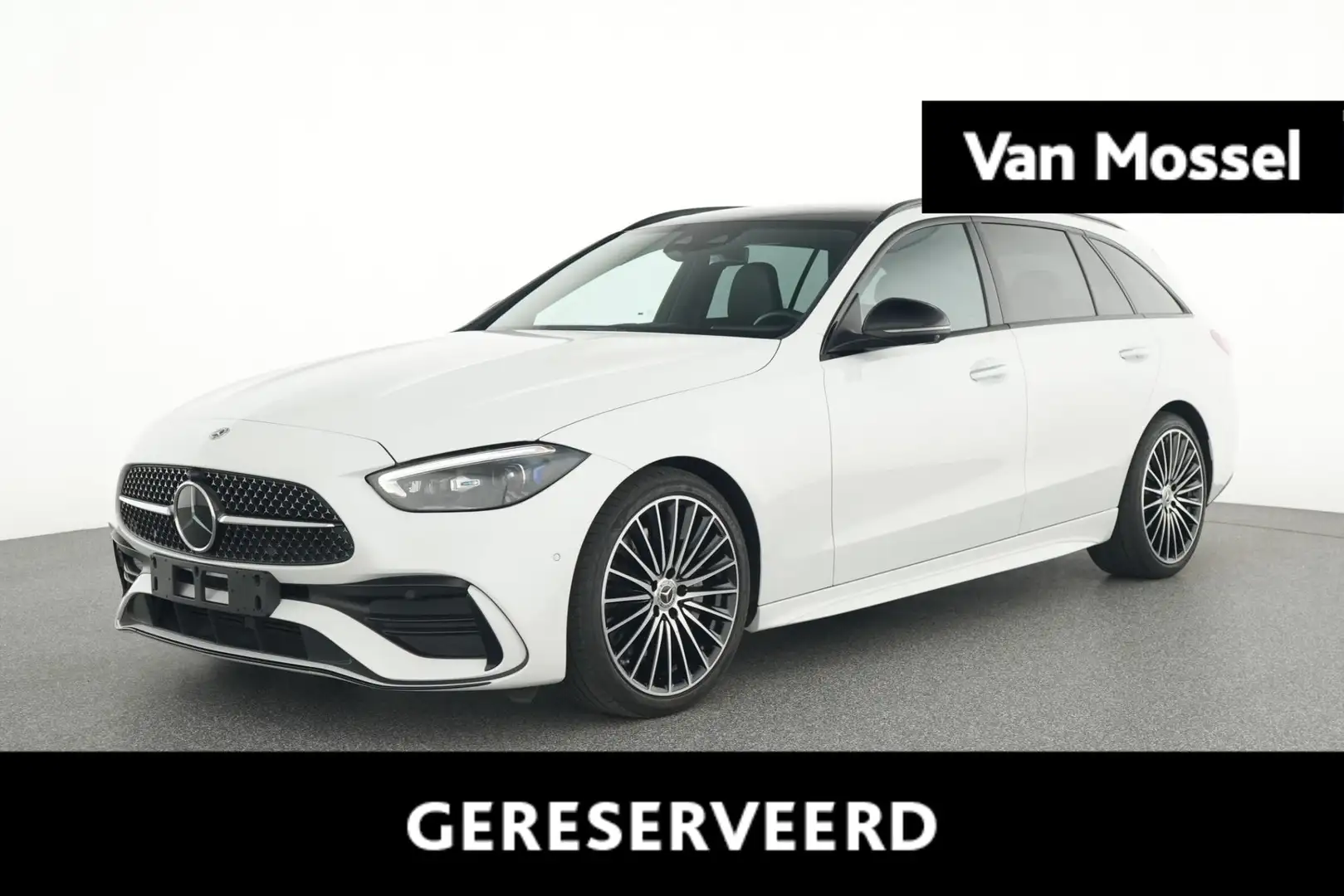 Mercedes-Benz C 200 200d AMG LINE Break + PANORAMISCH DAK + BURMESTER Blanc - 1