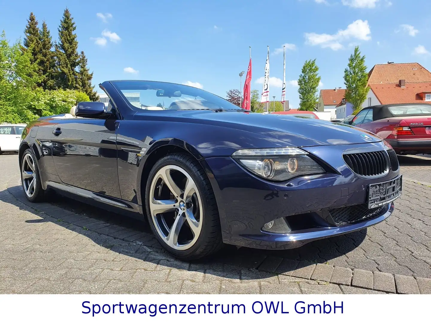 BMW 650 i Cabrio*NAVI*PDC*SCHALTER*LEDER*ALU*HUneu Blau - 1