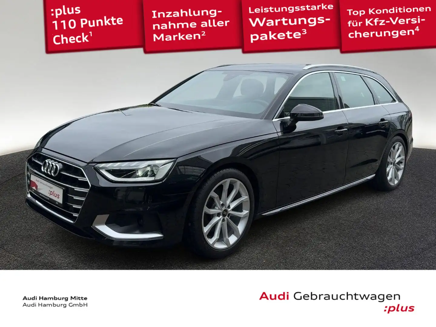 Audi A4 35 TFSI advanced S tronic LED Leder Nav Schwarz - 1