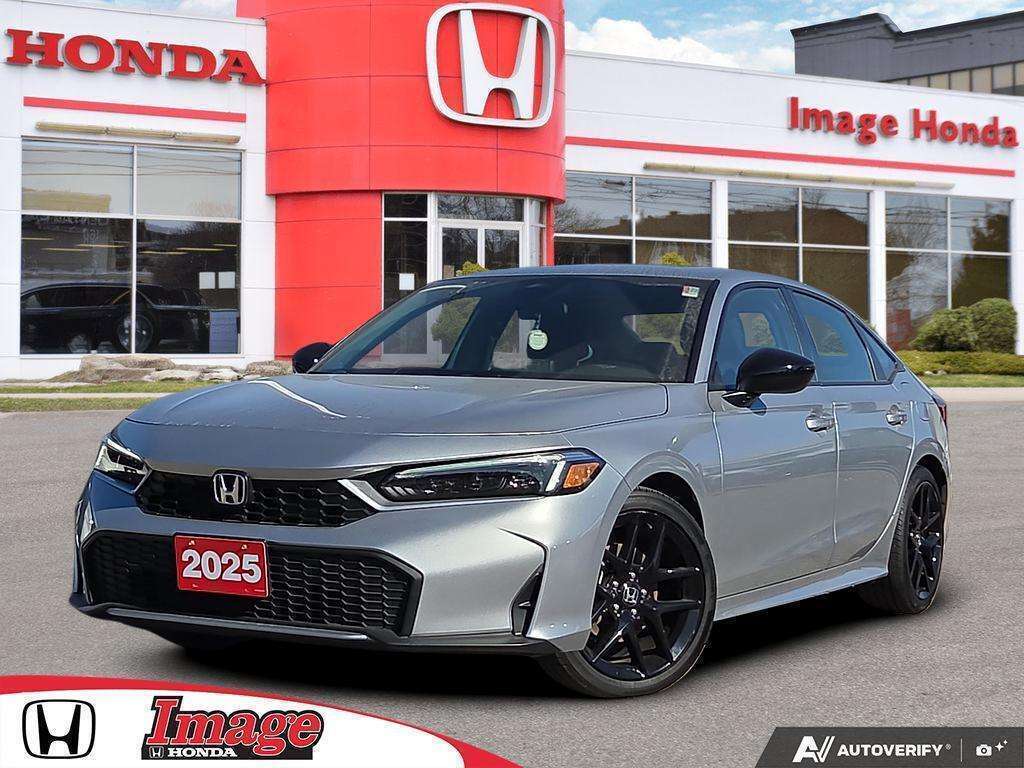 Silver 2025 Honda Civic Hybrid Sedan Front-Wheel Drive Automatic