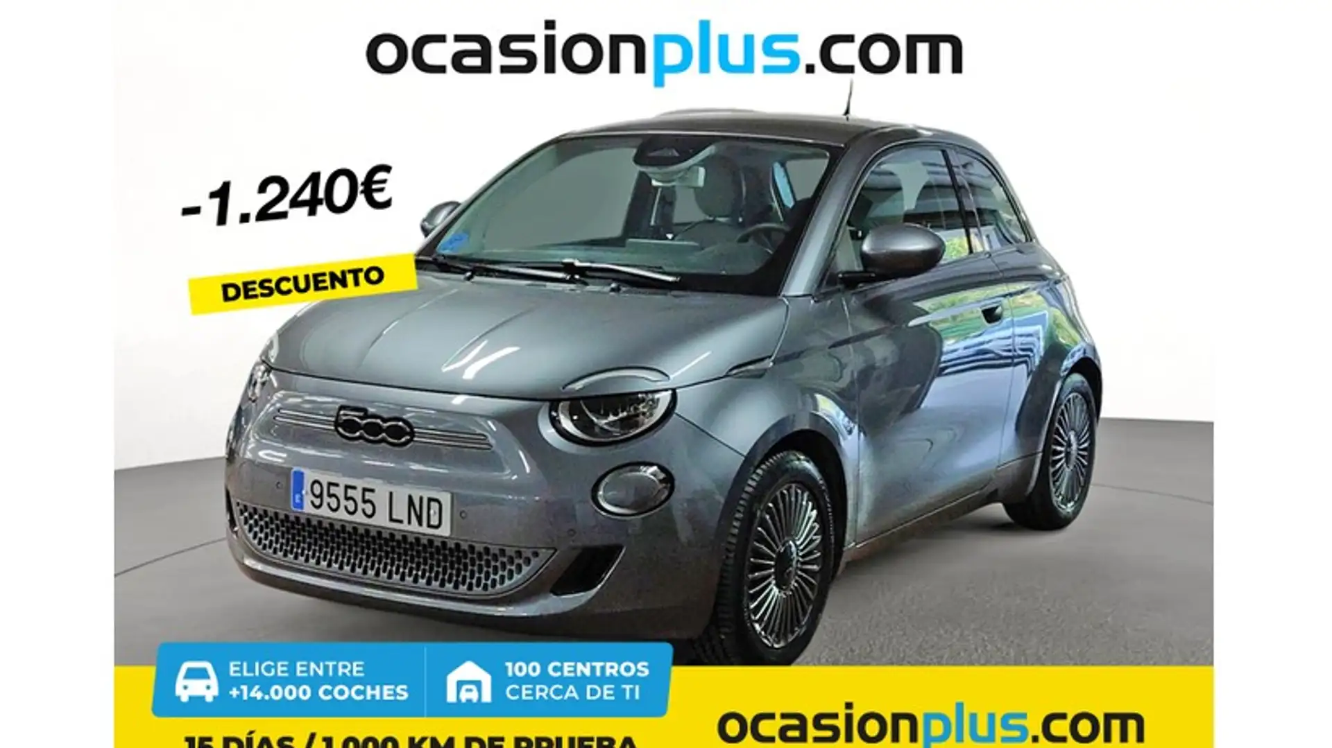 Fiat 500e 87Kw Icon Gris - 1