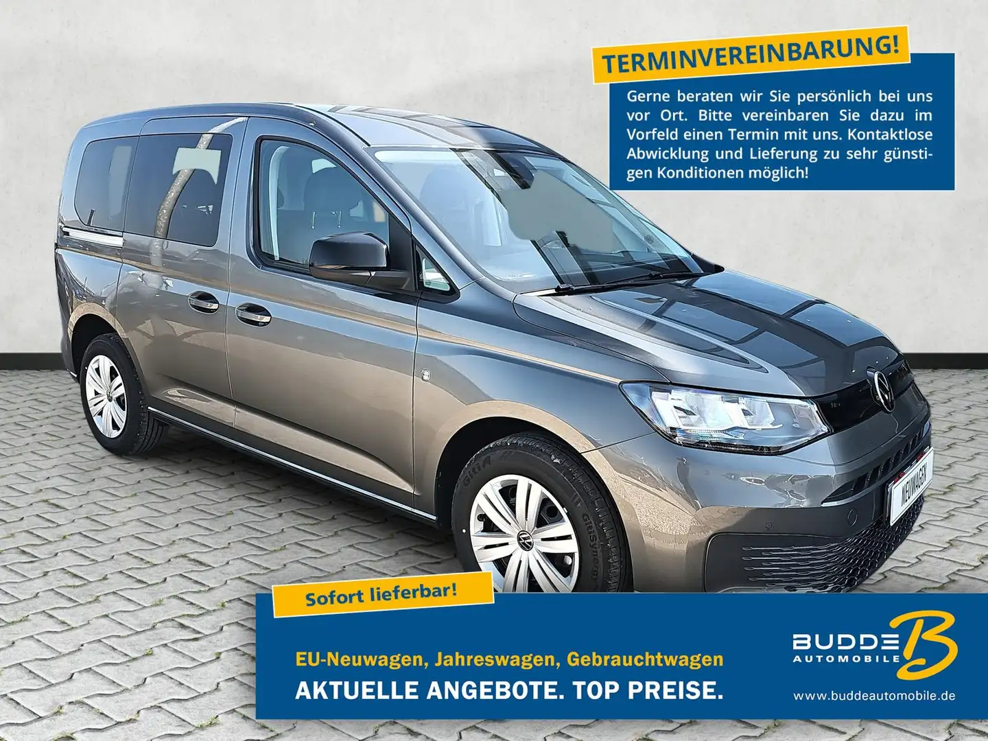 Volkswagen Caddy 1.5 TSI DSG Family 5-Si. AppCon AHK Kamera Grau - 1