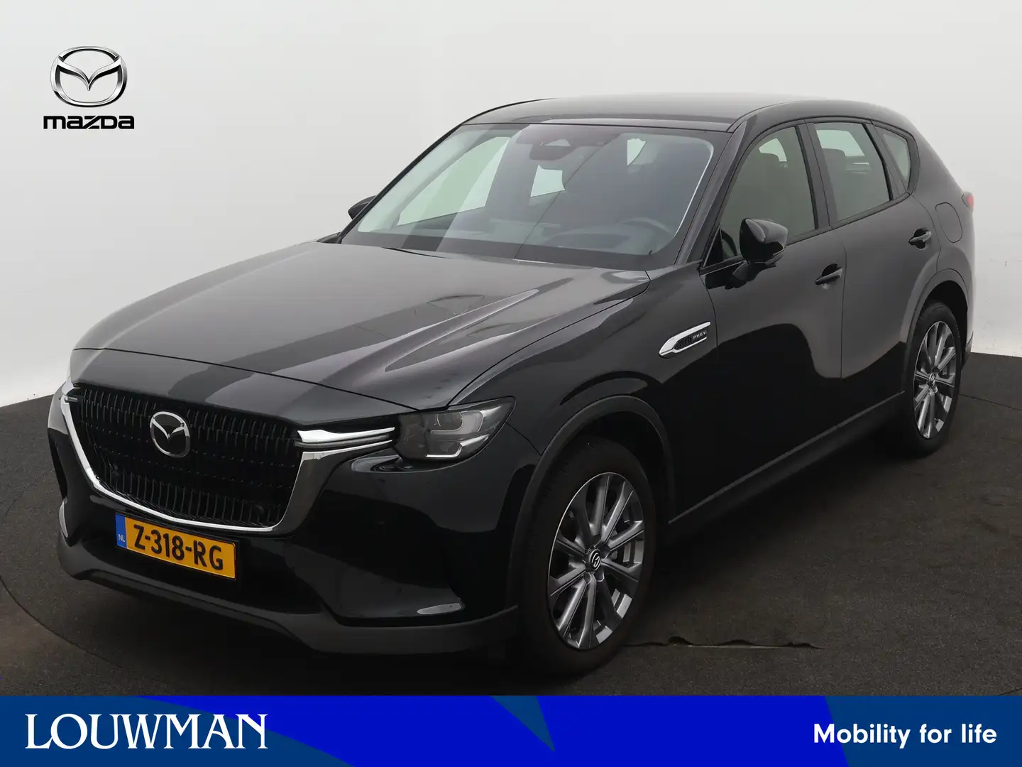 Mazda CX-60 2.5 e-SkyActiv PHEV Exclusive-Line | Navigatie | D Zwart - 1