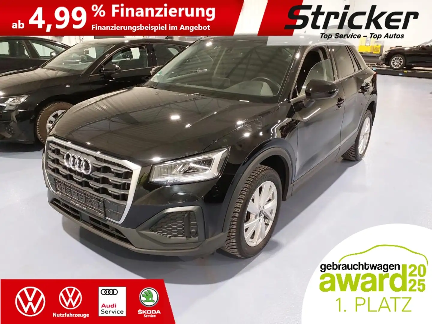 Audi Q2 35 TFSI DSG 285,-ohne Anzahlung Kamera Sitzheizun Noir - 1