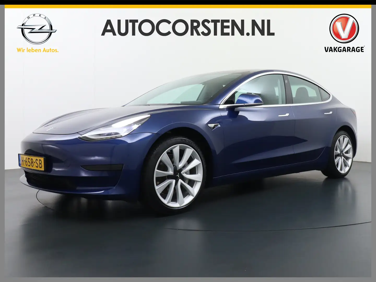 Tesla Model 3 RWD SR+ 60kWh 325PK FSD 3-Computer 18" AutoPilot L Blauw - 1
