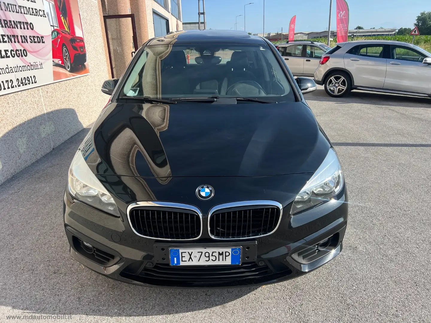 BMW 218 218i Active Tourer Advantage TETTO PANORAMICO SOLO Blauw - 2