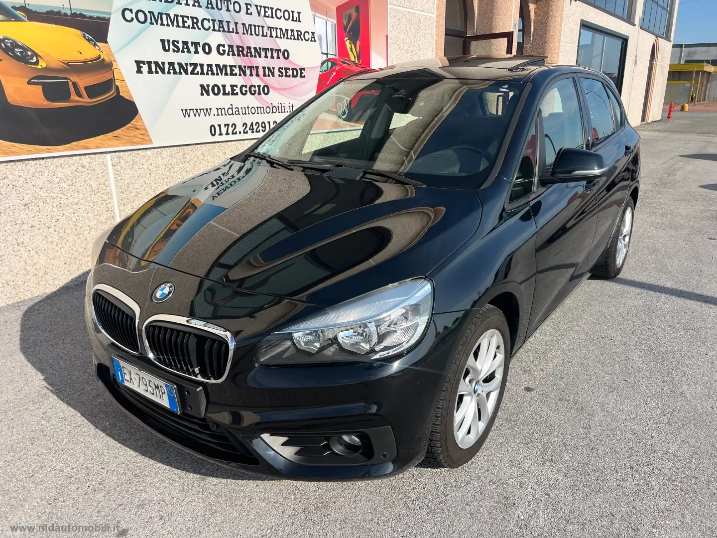BMW 218 218i Active Tourer Advantage TETTO PANORAMICO SOLO Blauw - 1