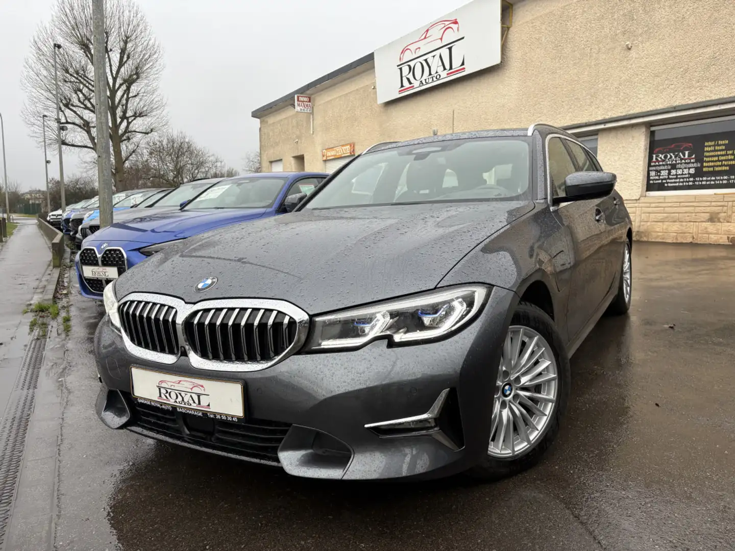 BMW 330 e TOURING PHEV 292 LUXURY * GARANTIE 36 MOIS * Gris - 1