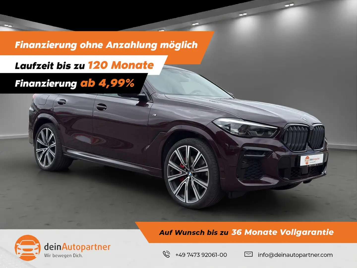 BMW X6 xDrive 30 d M Sport /NAVI/LED/LEDER/AHK/SURROUND V Rot - 1
