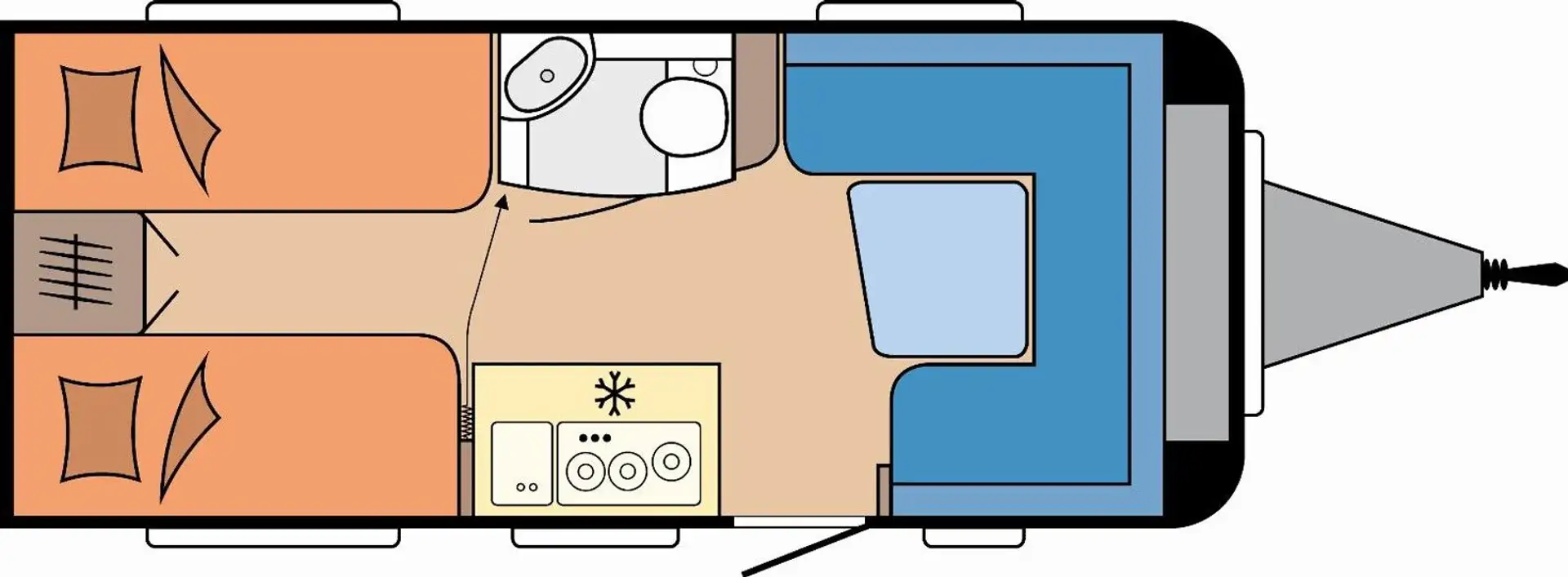 Hobby De Luxe 460 LU Modell 2025 Weiß - 2