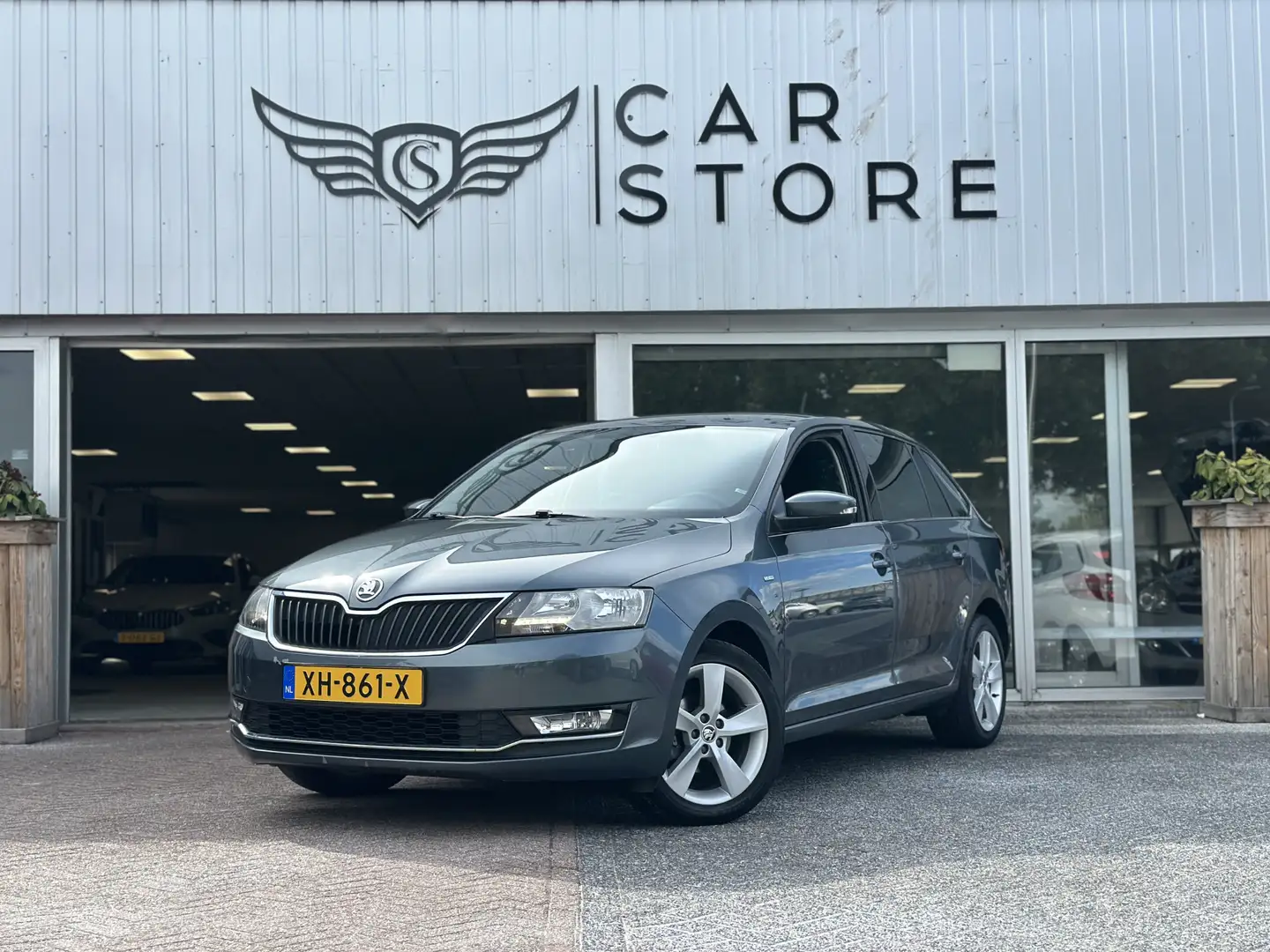 Skoda Rapid/Spaceback 1.0 TSI Greentech Clever |CLIMA|CRUISE|NAVI|NAP|PD Grijs - 1