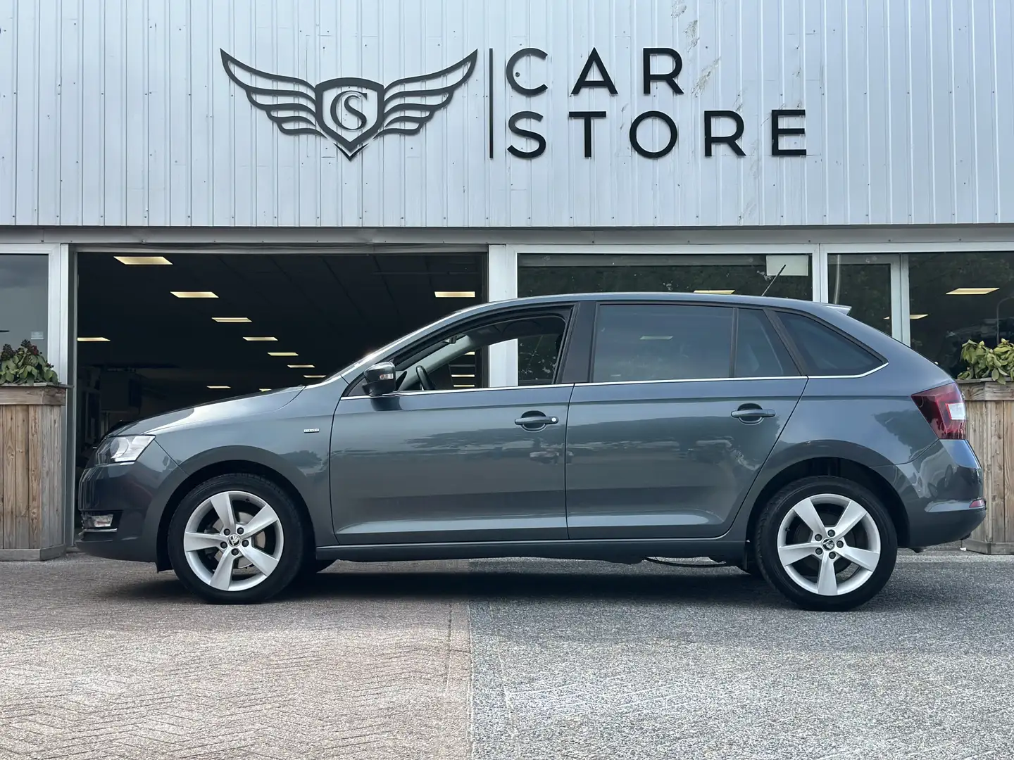 Skoda Rapid/Spaceback 1.0 TSI Greentech Clever |CLIMA|CRUISE|NAVI|NAP|PD Grijs - 2