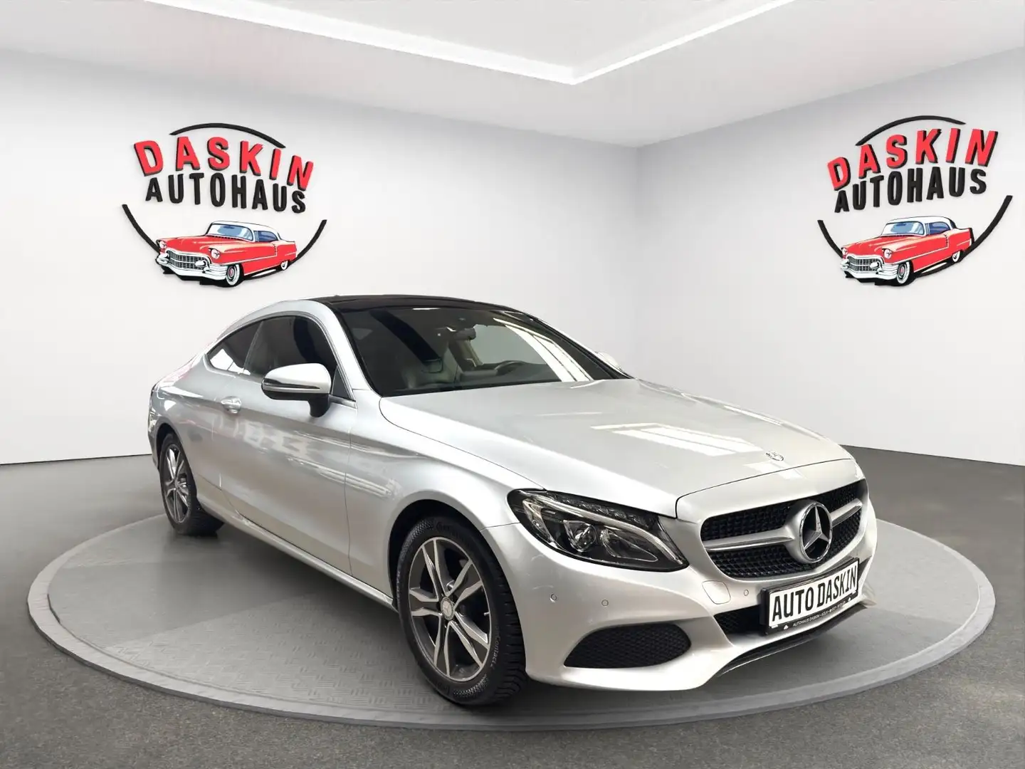 Mercedes-Benz C 180 Coupe SCHECKHEFT/TÜV NEU/SCHIEBEDACH Silber - 1