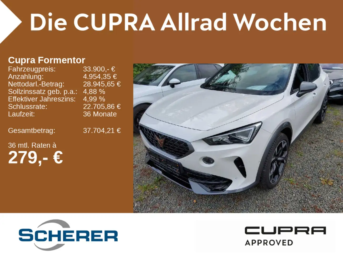 CUPRA Formentor VZ 2.0 TSI DSG 4Drive SHZ elektr. Heck Weiß - 1