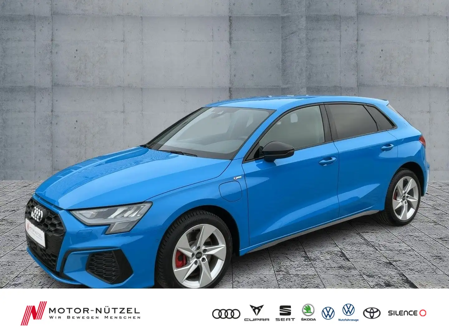 Audi A3 45 TFSI e S-TR S-LINE NAVI+PDC+ACC Bleu - 1