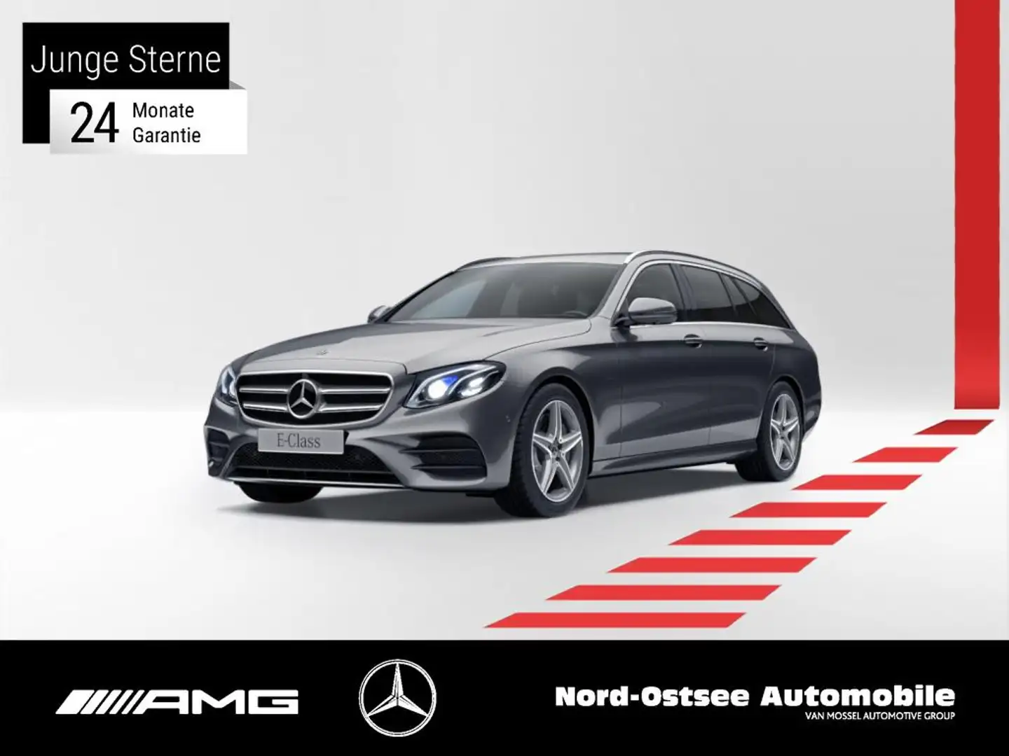 Mercedes-Benz E 300 de T AMG MULTIBEAM 360 PDC NAVI KEYLESS Grau - 1