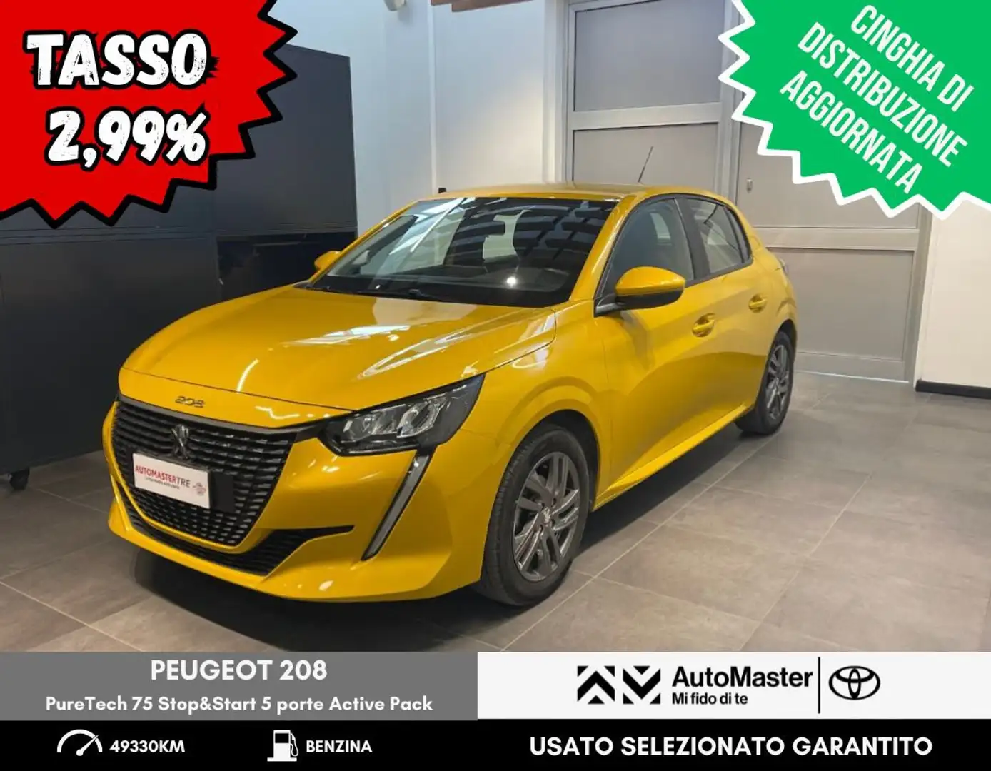 Peugeot 208 PureTech 75 Stop&Start 5 porte Active Pack Gelb - 1