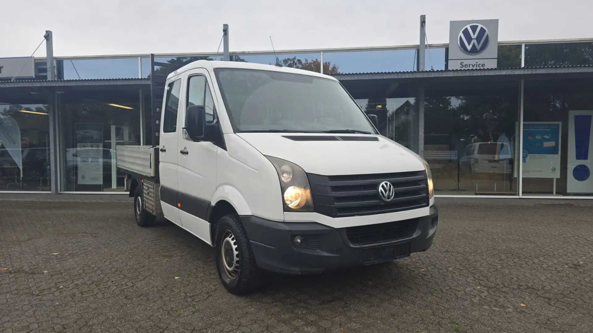Volkswagen Crafter Pritsche 35 mittel L2 Doka AHK Klima Sh Weiß - 1