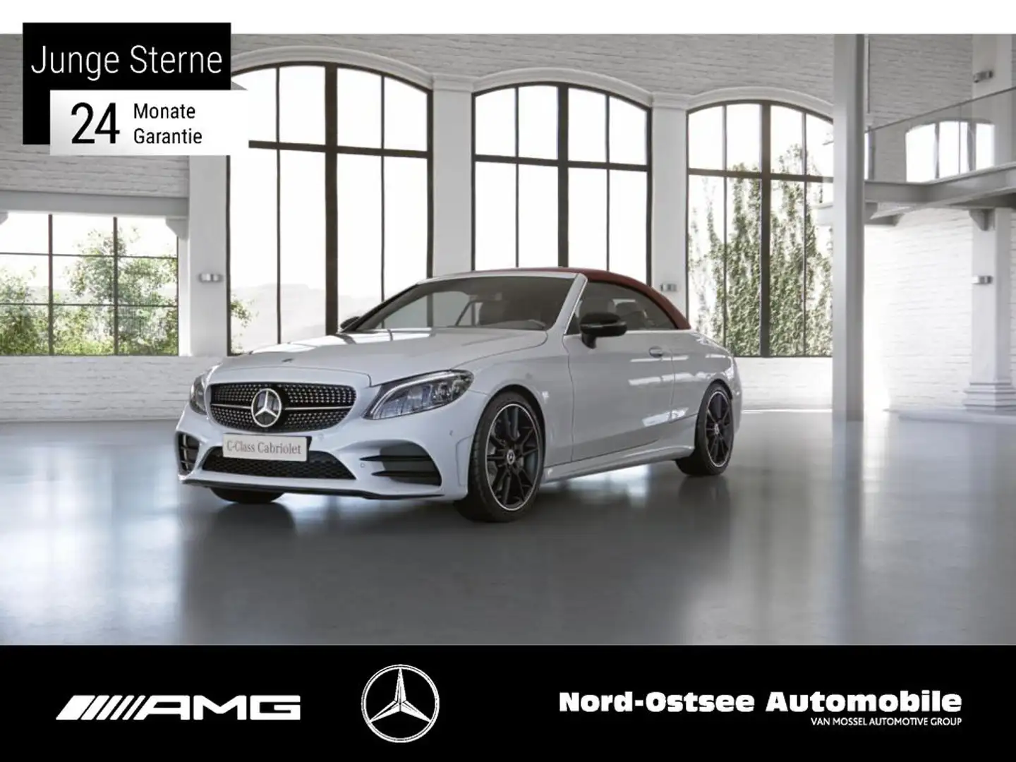 Mercedes-Benz C 300 CABRIOLET AMG+ NIGHT KAMERA SHZ COMAND Wit - 1