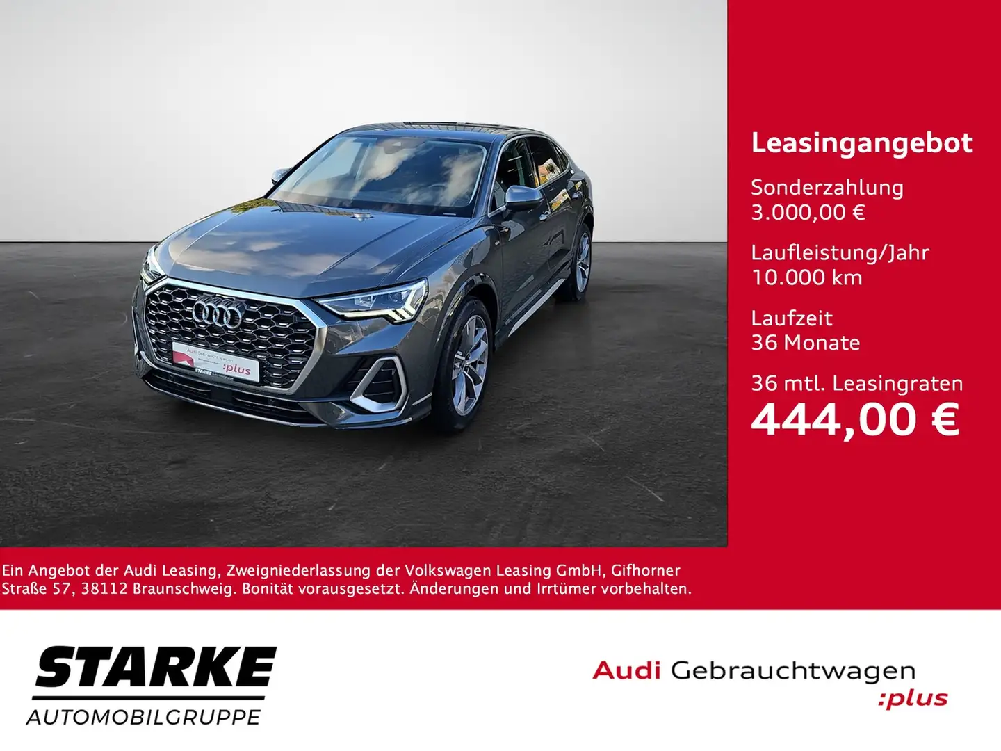 Audi Q3 Sportback 35 TFSI S tronic S line NaviPlus LED ... Grau - 1