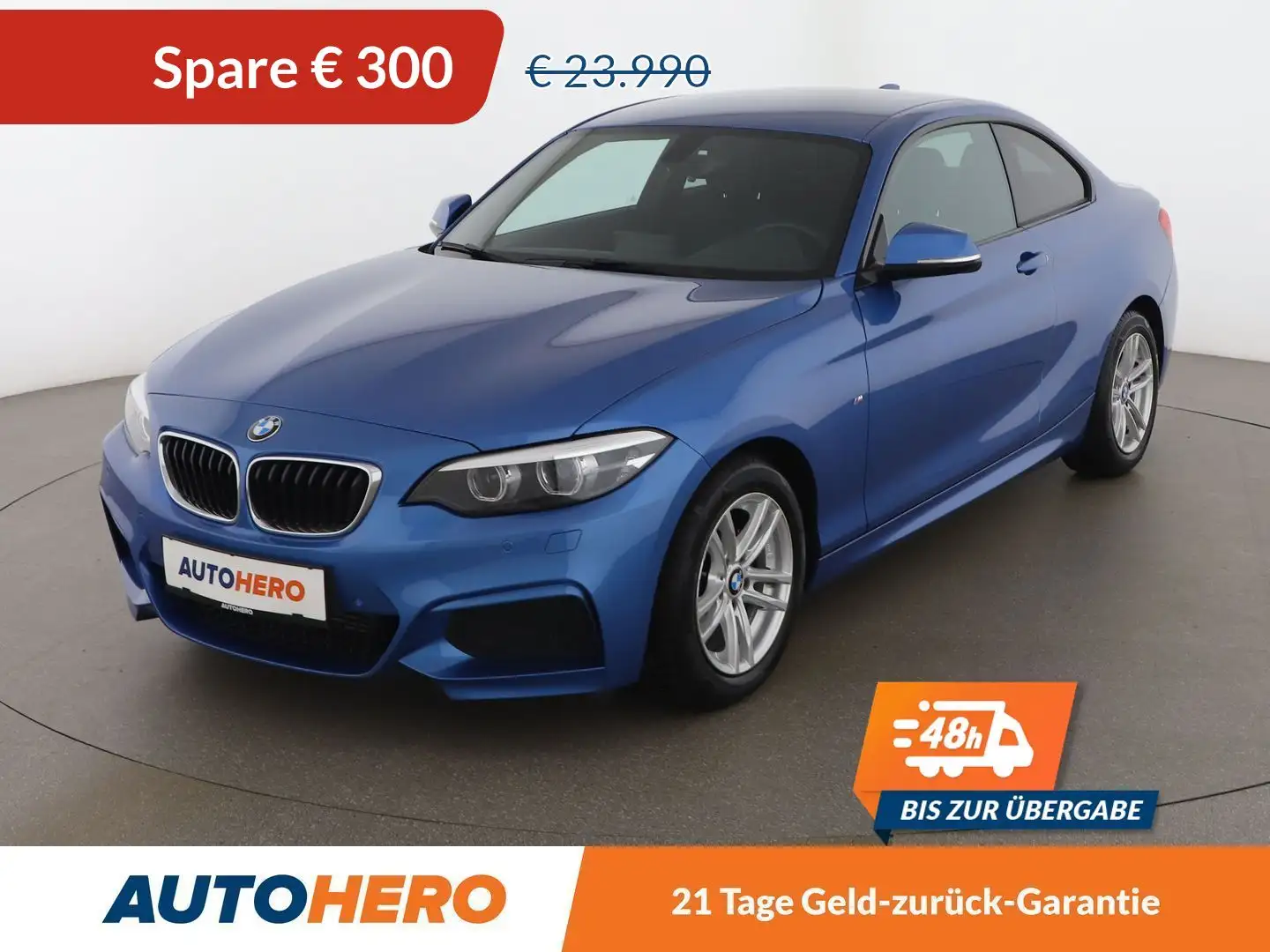 BMW 218 218i M Sport Aut. *LED*TEMPO*NAVI*CAM*KLIMAAUT*BT* Blau - 1