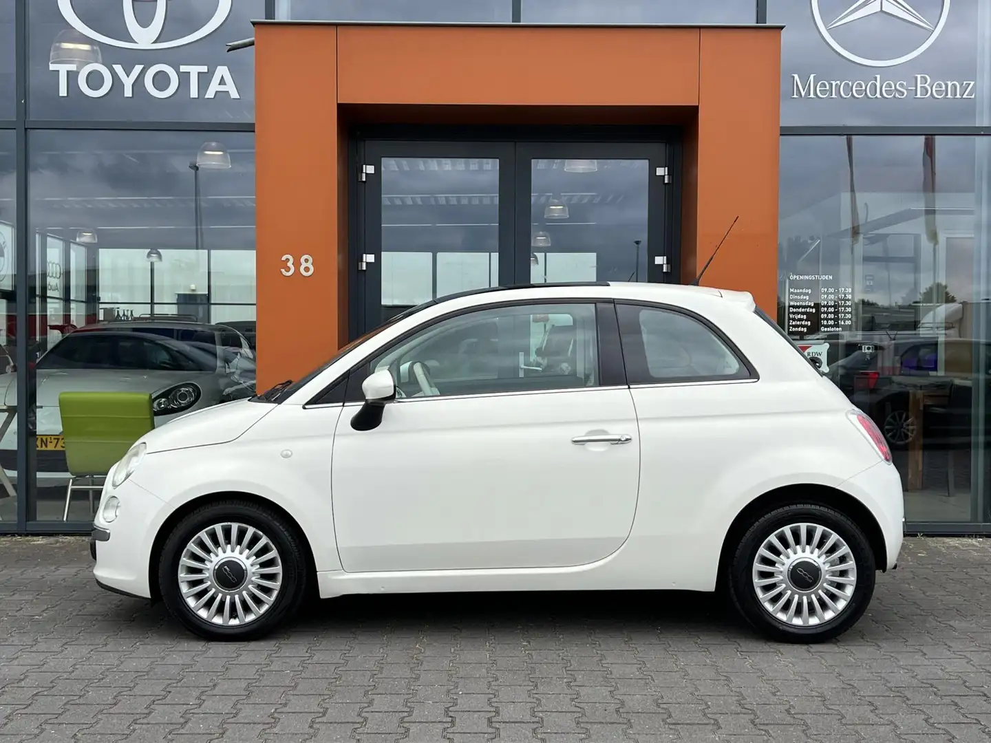 Fiat 500 0.9 TwinAir Lounge|Panodak|Airco|El. ramen|AUX|NAP Wit - 2